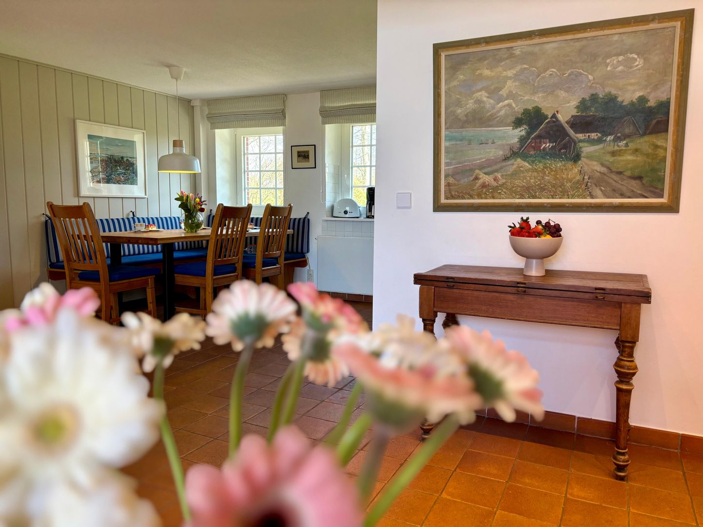 Altes Friesenhaus Wohnung 3 Scheune Morsum - Wohnzimmer