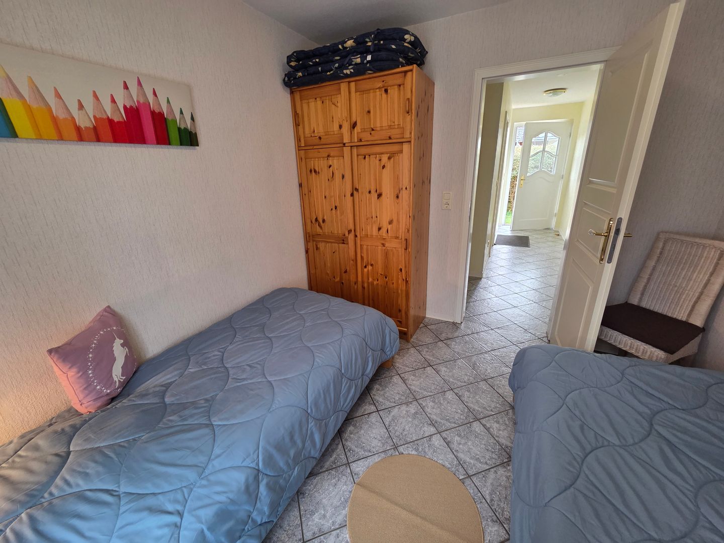 Haus Friesenglück Whg. Silbermöwe Alkersum - Schlafzimmer