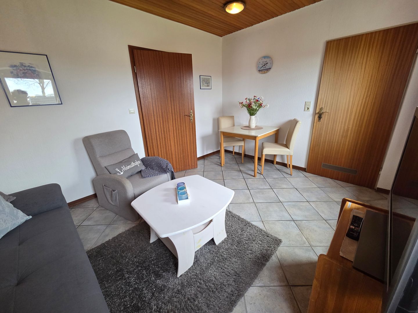 Haus Dorfschmiede Whg. Seehund Alkersum - Wohnzimmer