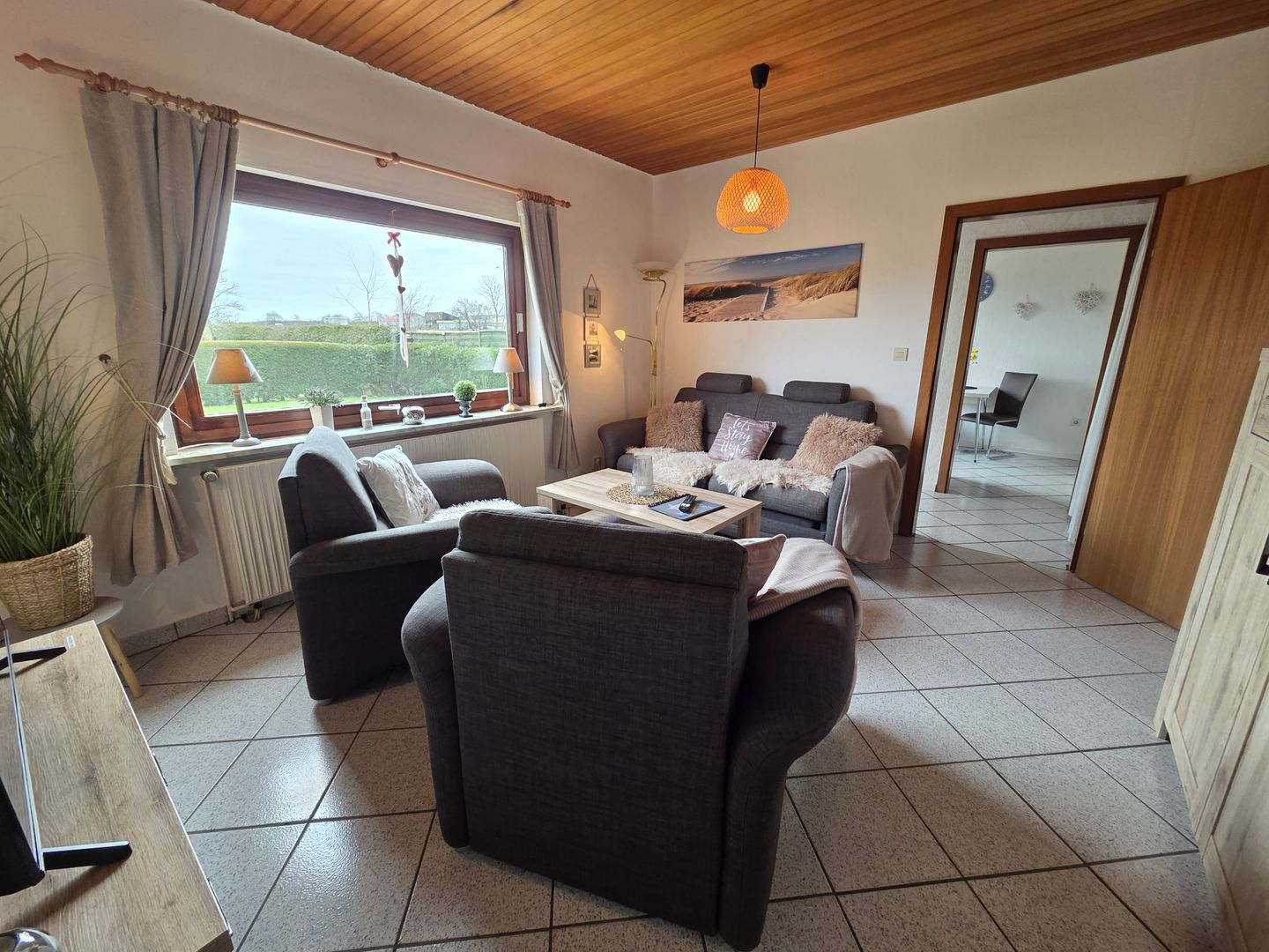 Haus Dorfschmiede Whg. Seestern Alkersum - Wohnzimmer