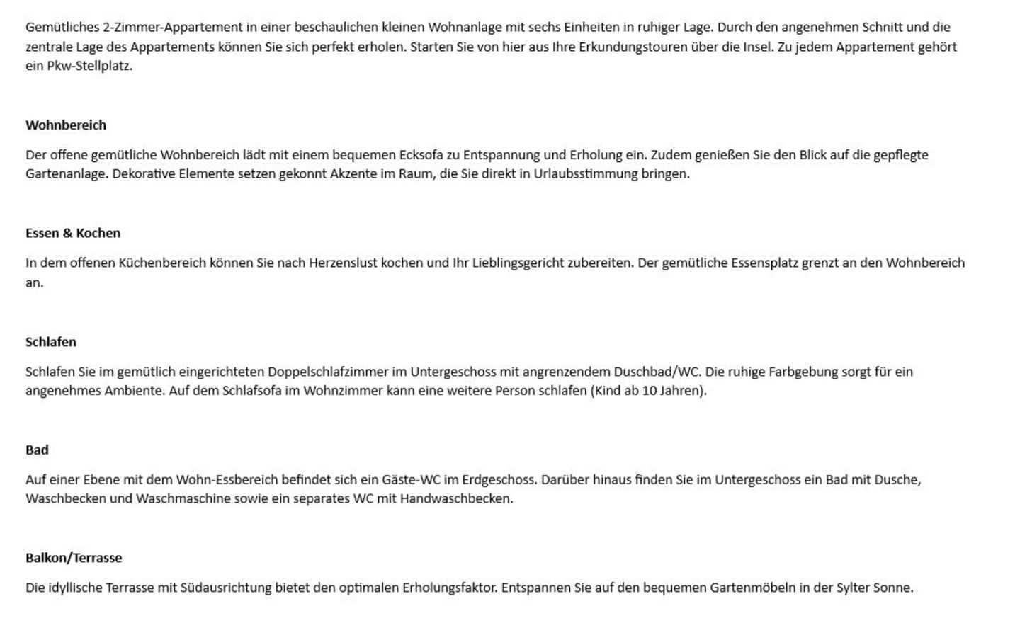  Süder Wung 16 d, App. 3 Wenningstedt - Wohnzimmer