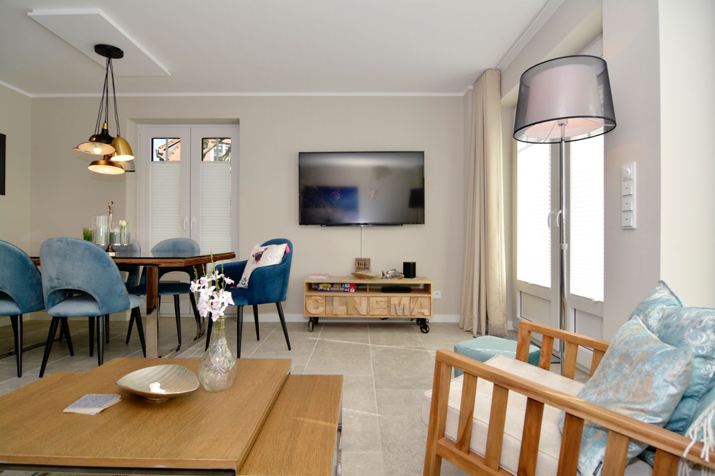 Norderstrasse 50 Appartement 1 Lilly Westerland - Wohnzimmer