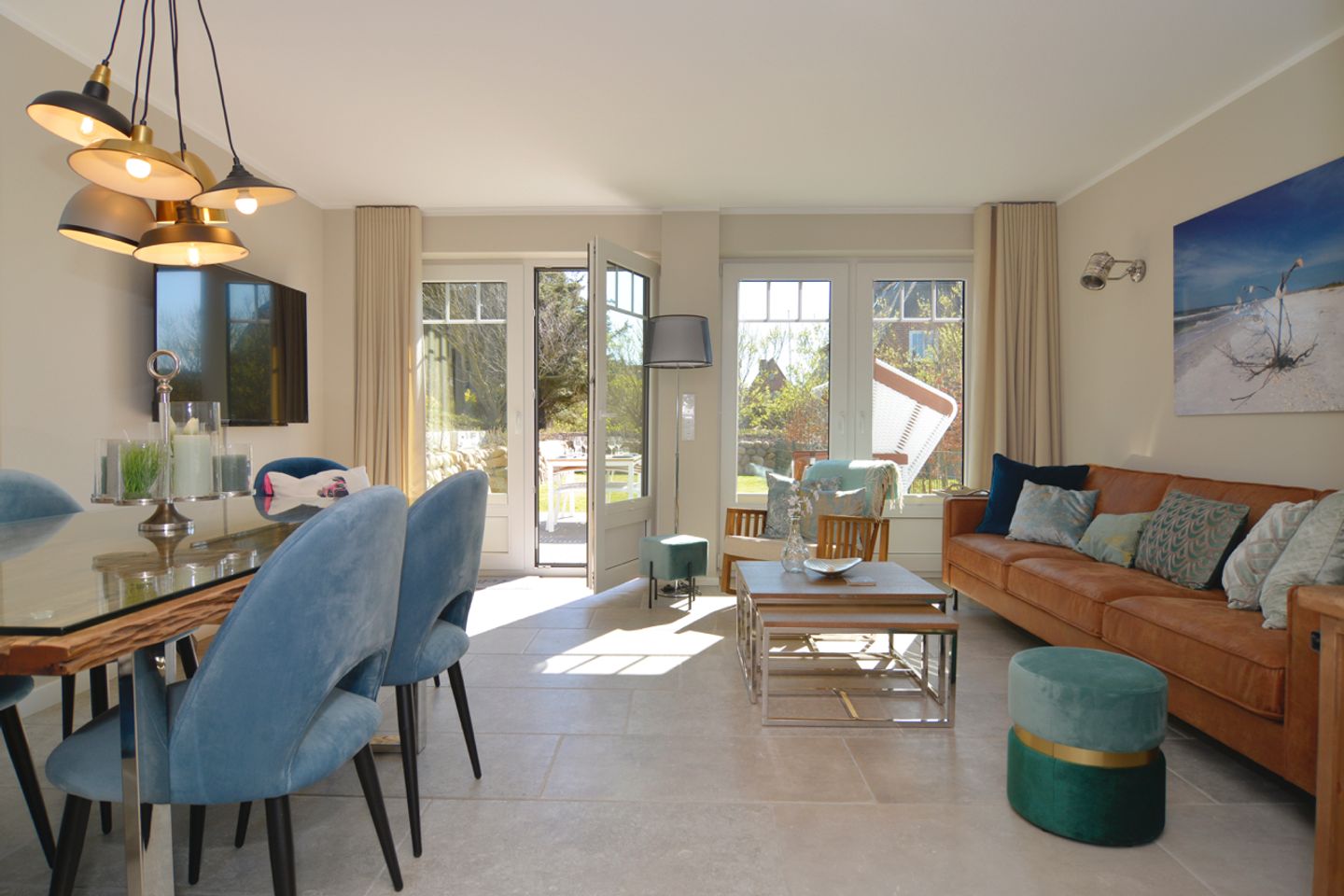 Norderstrasse 50 Appartement 1 Lilly Westerland - Wohnzimmer