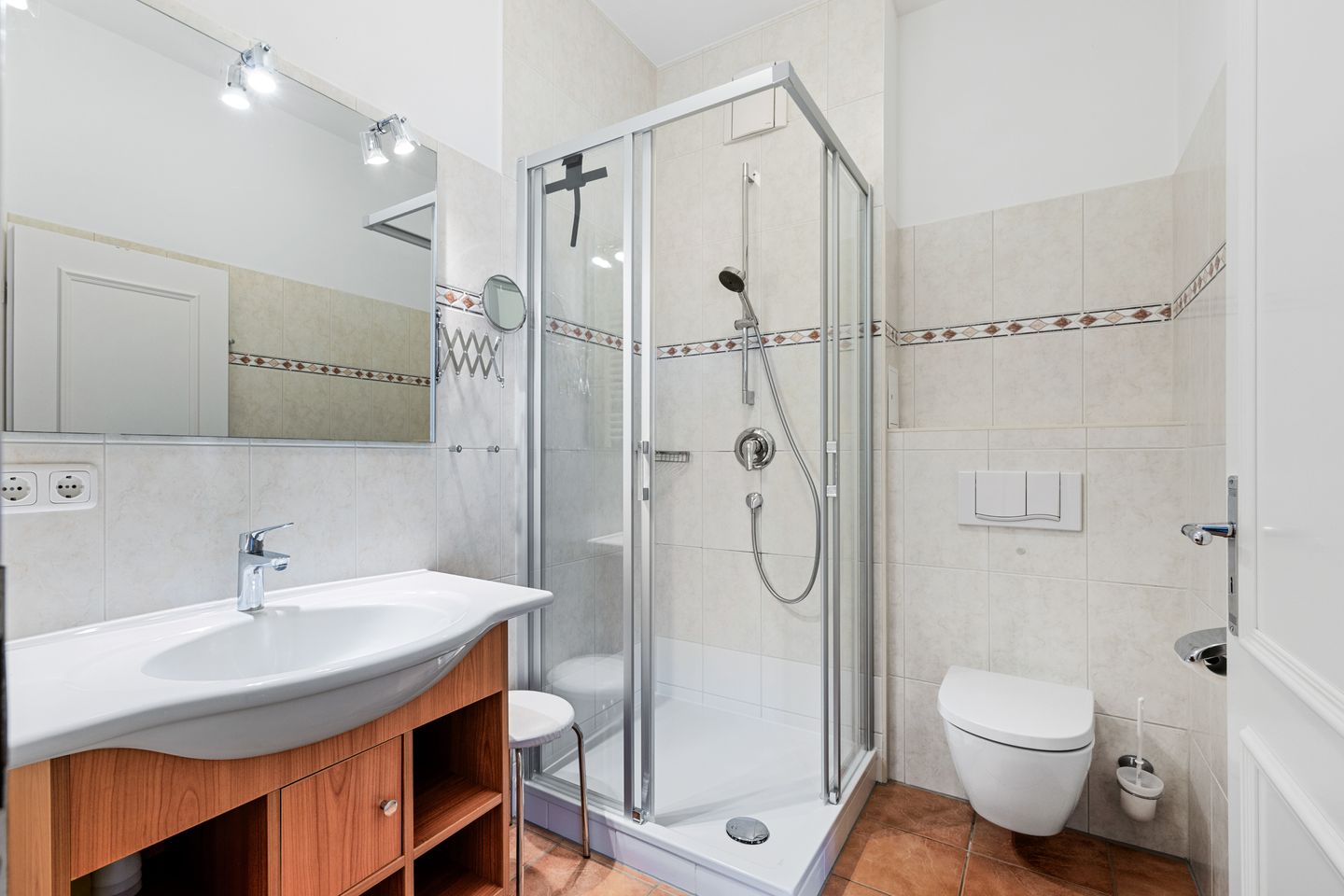 Dünenschloss Dünenschloss 1-08 Kühlungsborn - Badezimmer mit Dusche