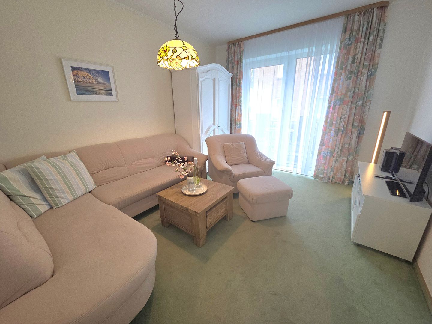 Haus Ekke Nekkepenn II, Whg. C1 Wyk auf Föhr - Wohnzimmer