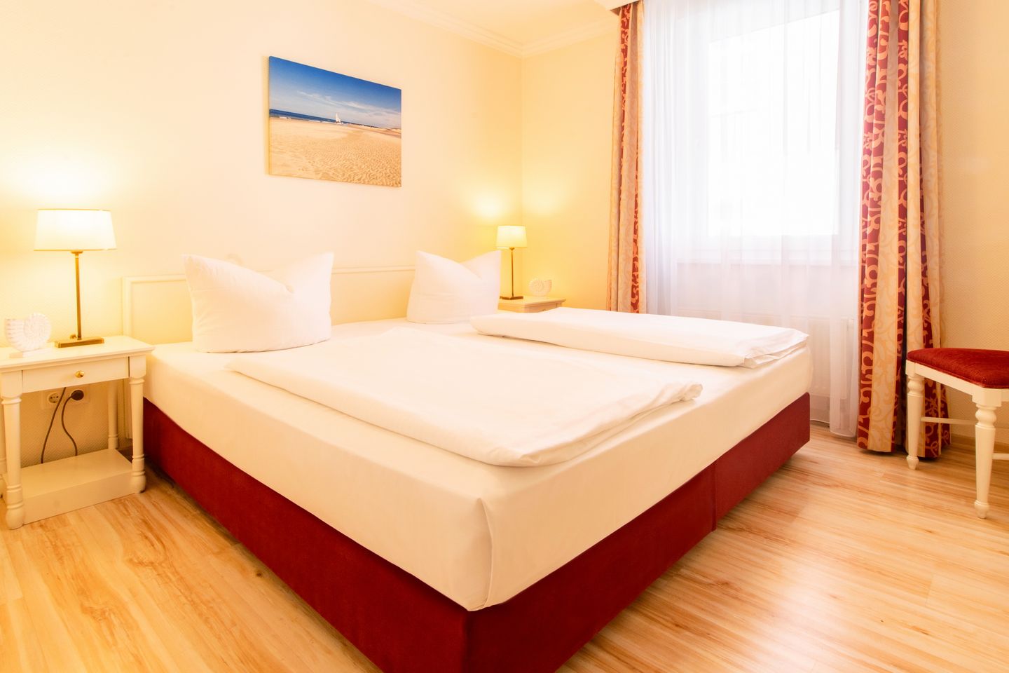 Seehof Seehof 124 Usedom - Schlafzimmer mit Doppelbett