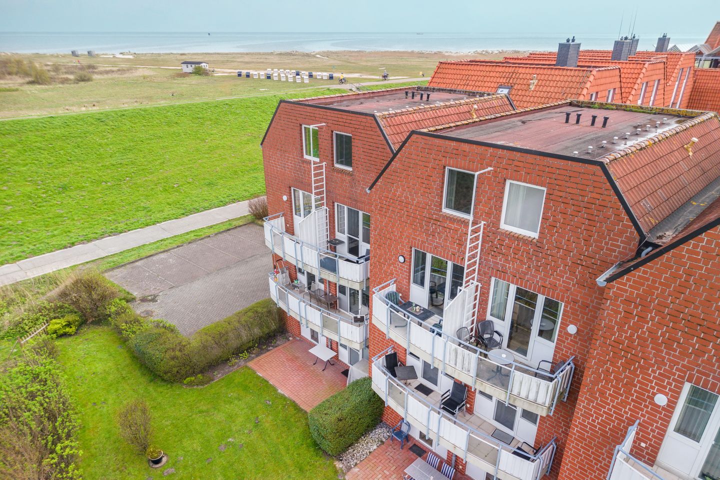 Hus Inselkieker Hus Inselkieker 214 Schillig - Balkon mit Ausblick