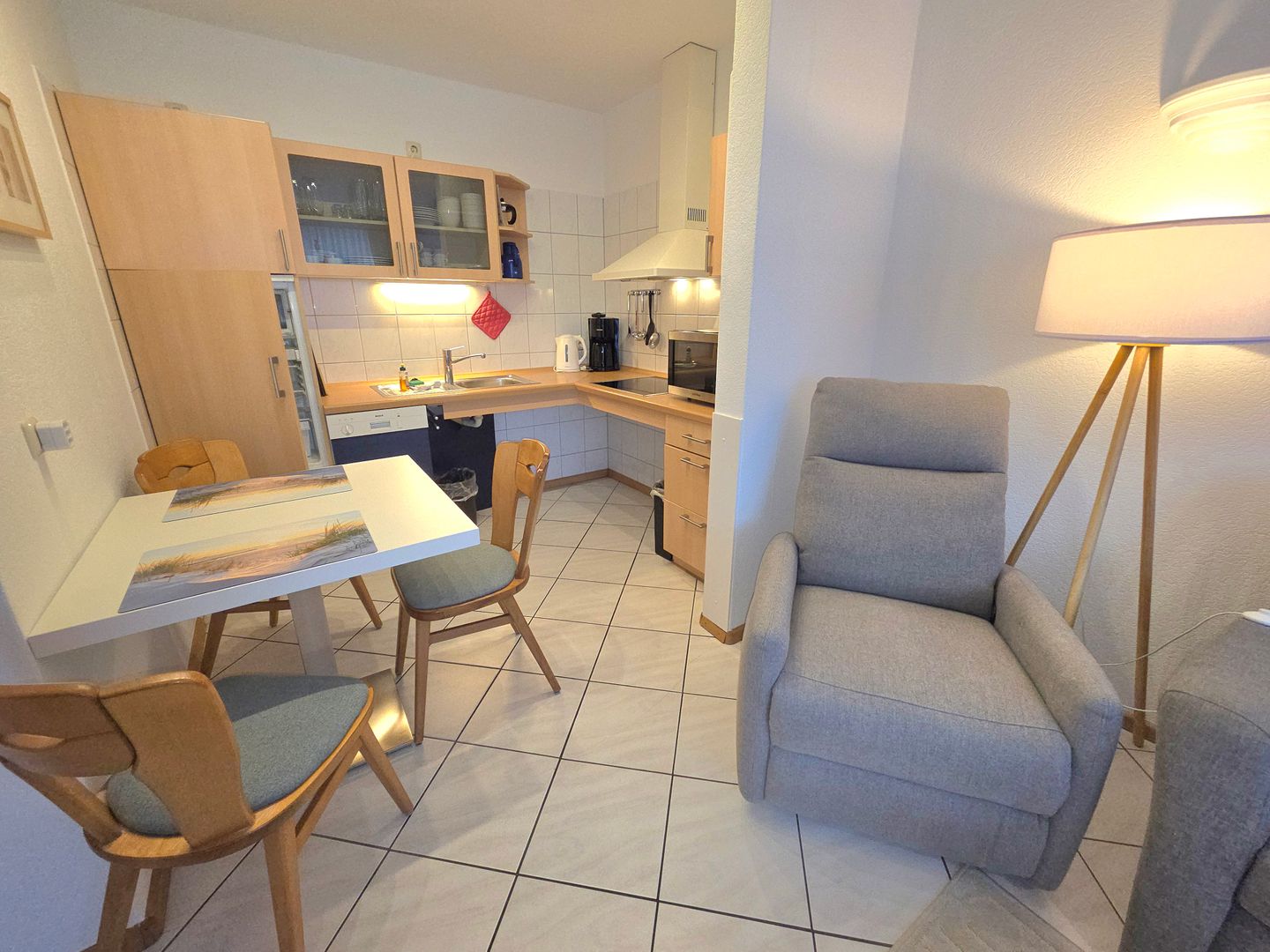 Haus Ekke Nekkepenn II, Whg. D1 Wyk auf Föhr - Wohnzimmer