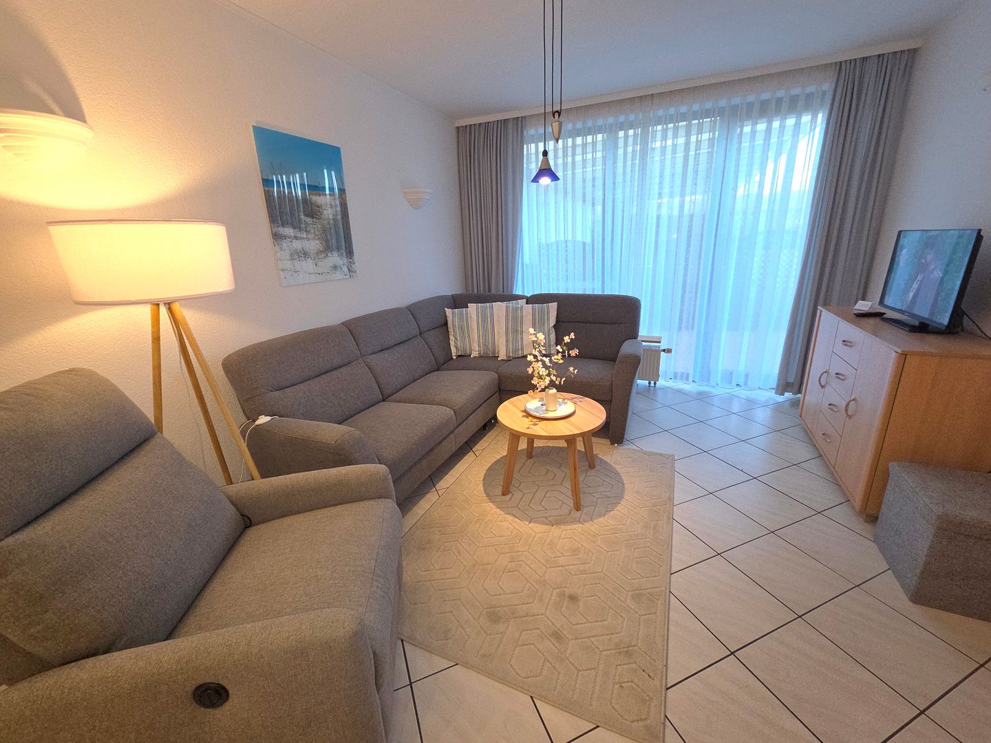 Haus Ekke Nekkepenn II, Whg. D1 Wyk auf Föhr - Wohnzimmer