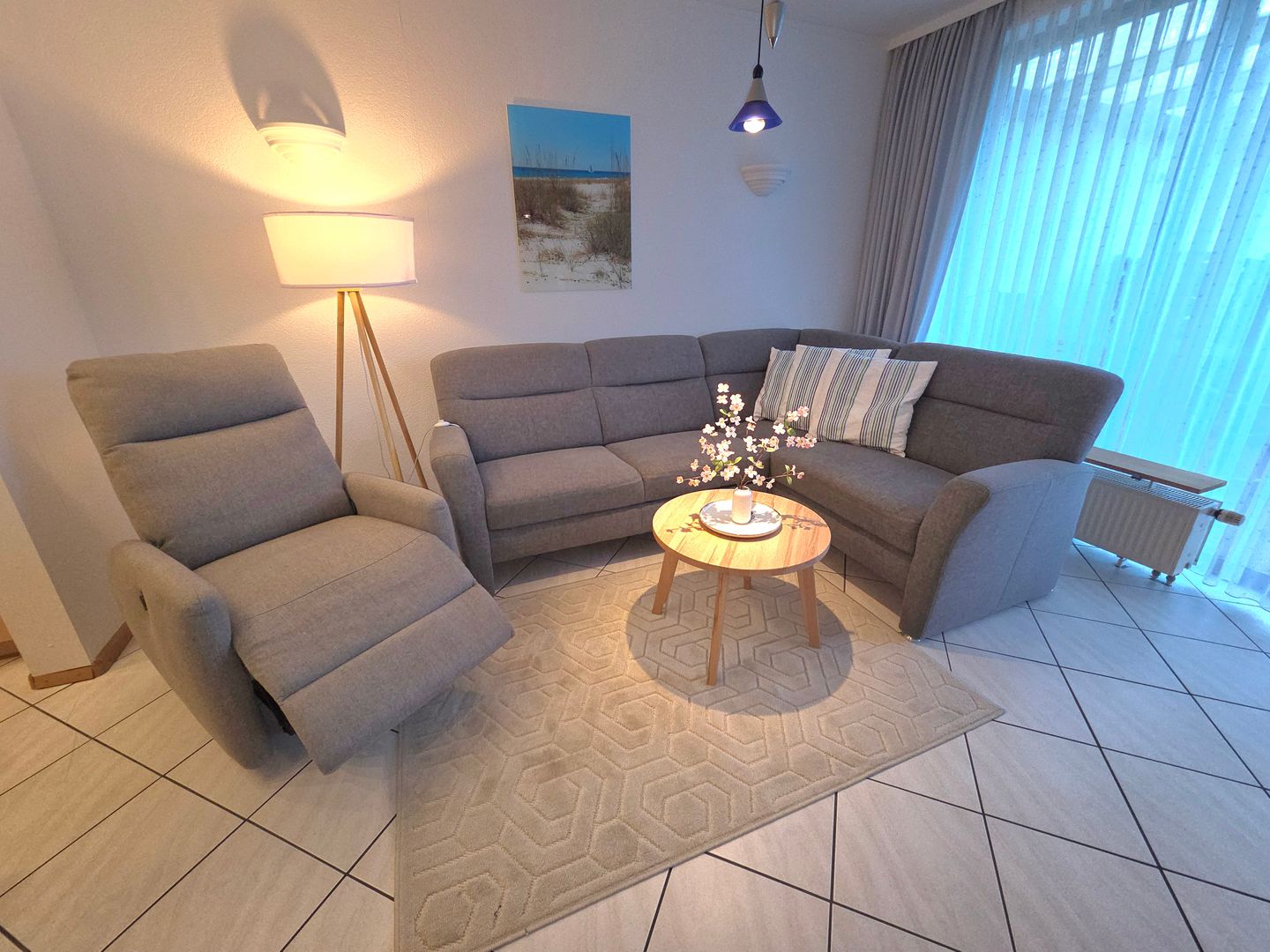 Haus Ekke Nekkepenn II, Whg. D1 Wyk auf Föhr - Wohnzimmer