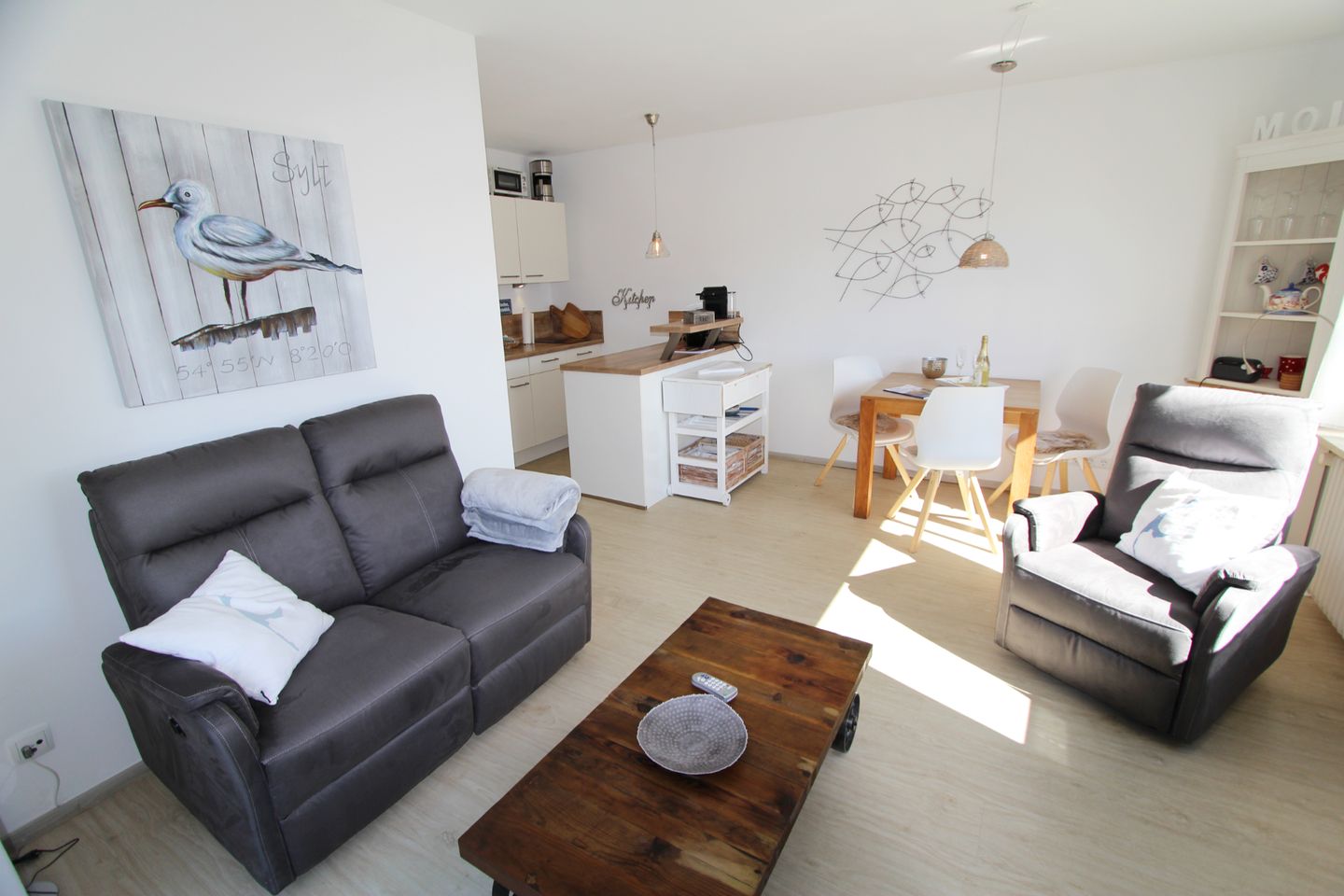  Sonnenschein - Westerlandstr. 16, App. 2 Wenningstedt - Wohnzimmer