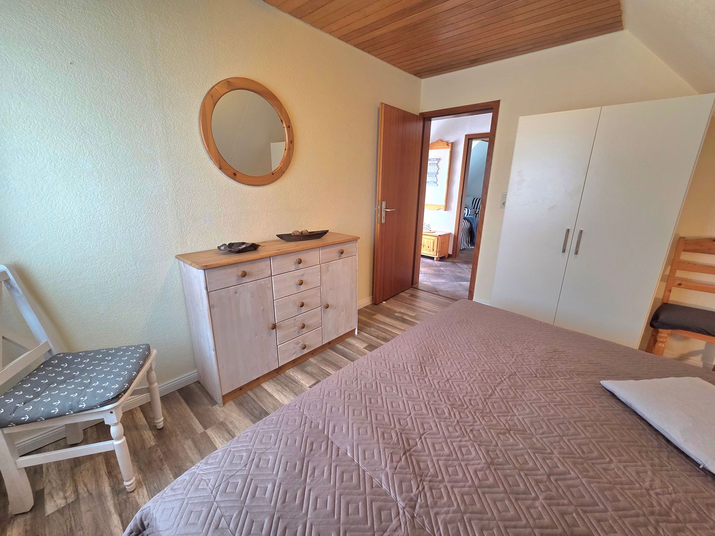Haus Dorfschmiede Whg. Ankerplatz Alkersum - Schlafzimmer