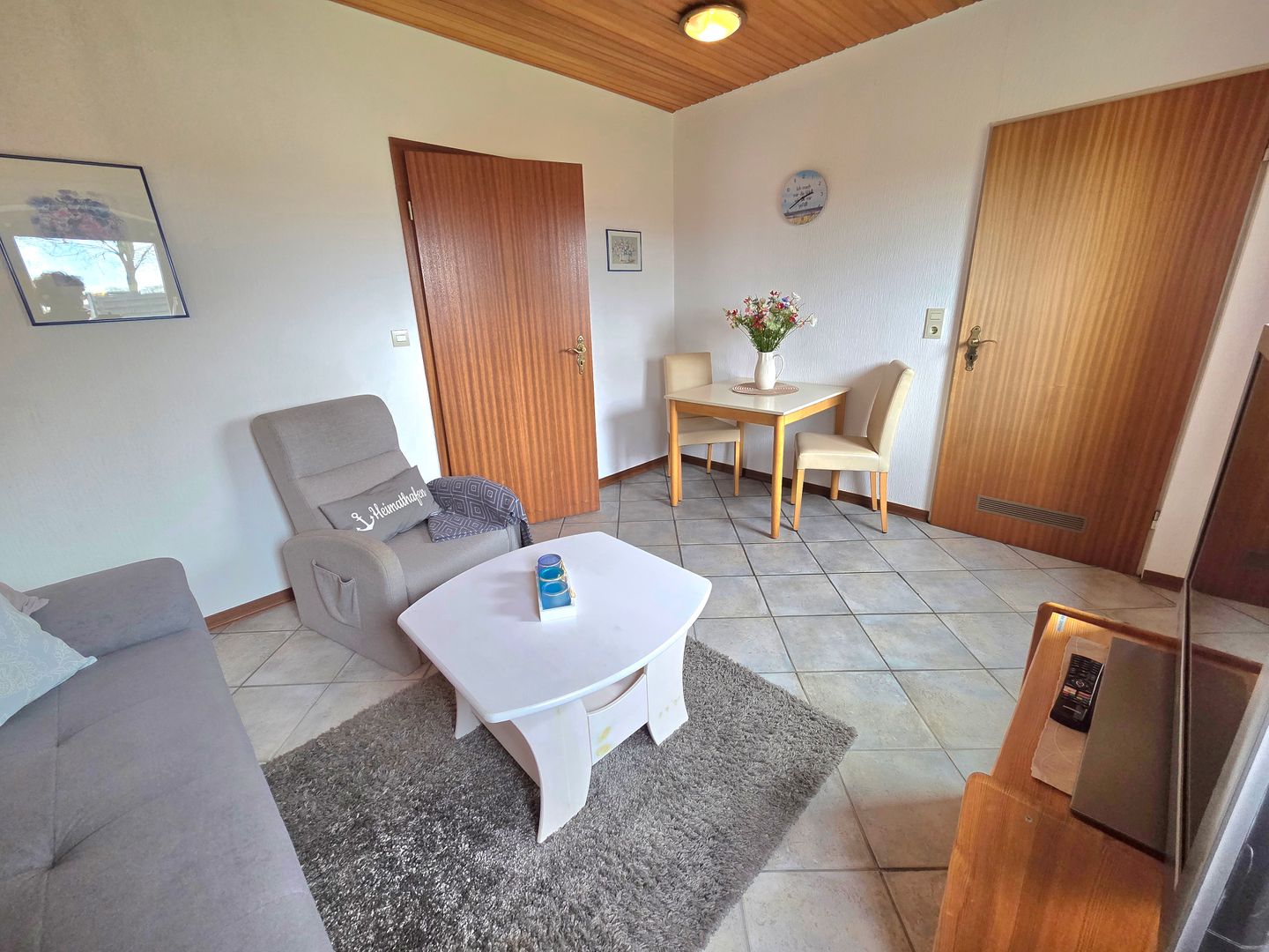 Haus Dorfschmiede Whg. Seehund Alkersum - Wohnzimmer