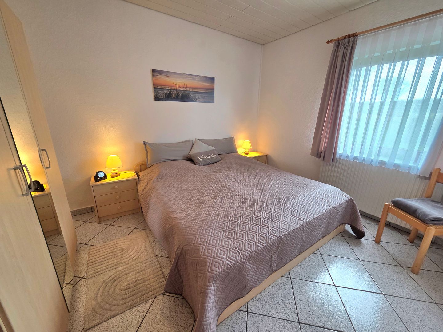 Haus Dorfschmiede Whg. Seestern Alkersum - Schlafzimmer