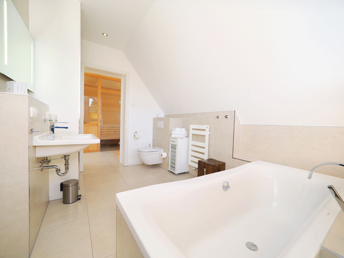 Ostseeland Ostseeland Kaitänsweg 17 Usedom - Badezimmer im Kapitänsweg 17 in Karlshagen auf Usedom
