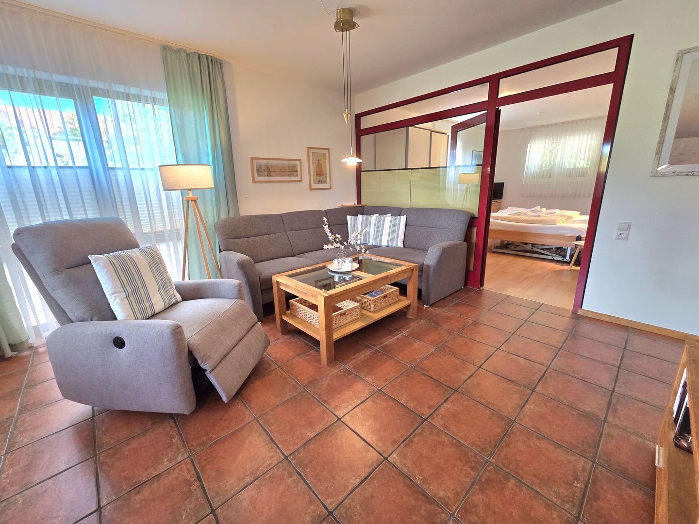 Haus Ekke Nekkepenn II, Whg. D2 Wyk auf Föhr - Wohnzimmer