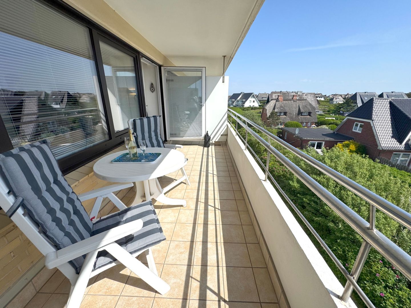  Dünenhof zum Kronprinzen, App. 102 Wenningstedt - Balkon