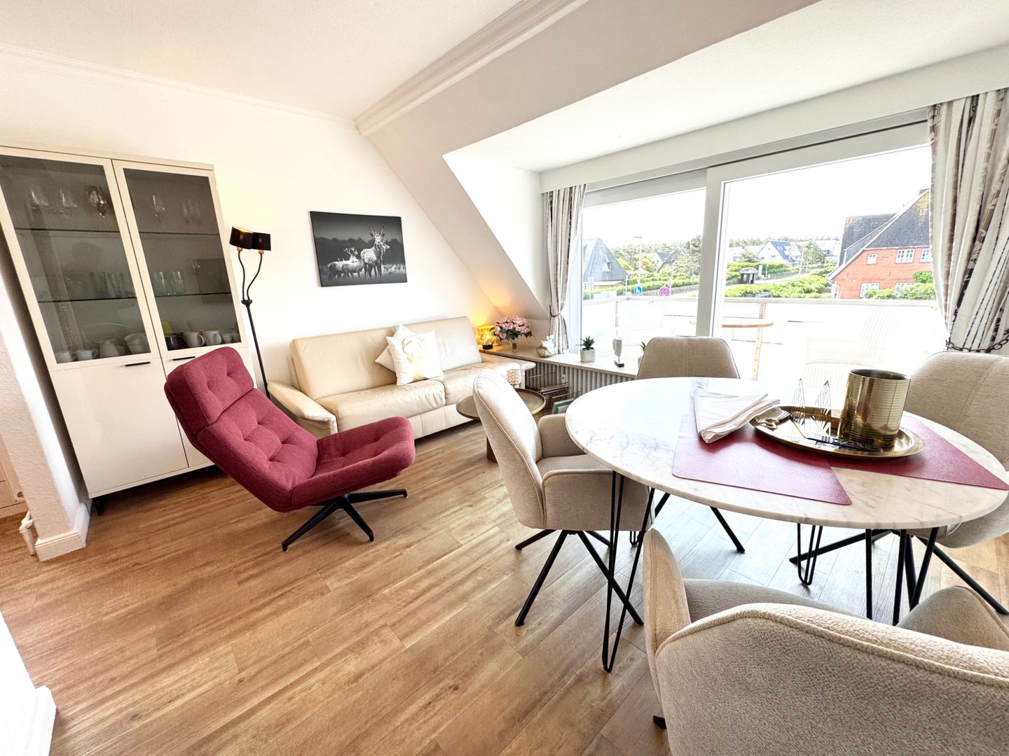  „Sunny Side“ - Seestraße 2B, App. 24 Wenningstedt - Wohnzimmer