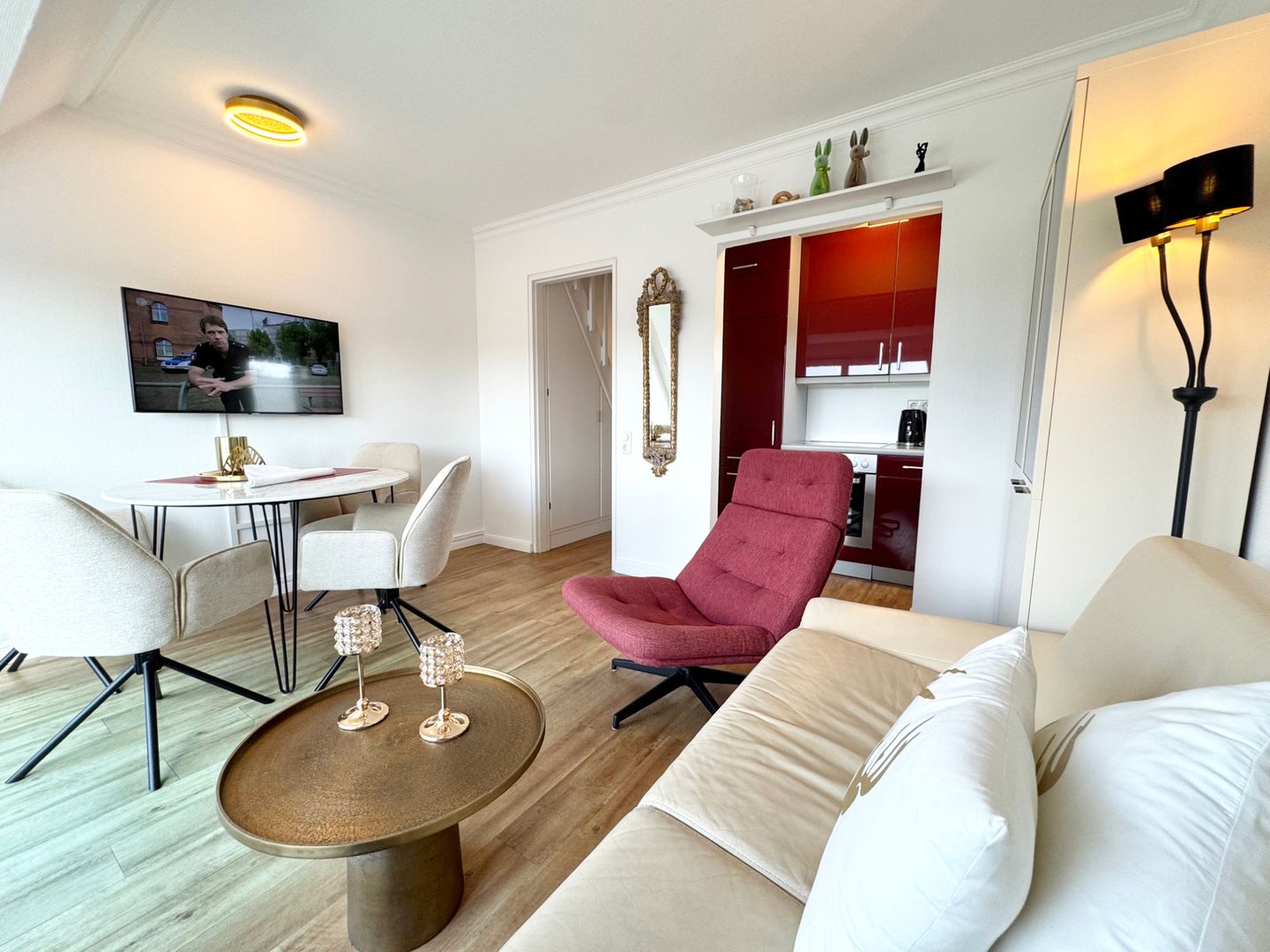  „Sunny Side“ - Seestraße 2B, App. 24 Wenningstedt - Wohnzimmer