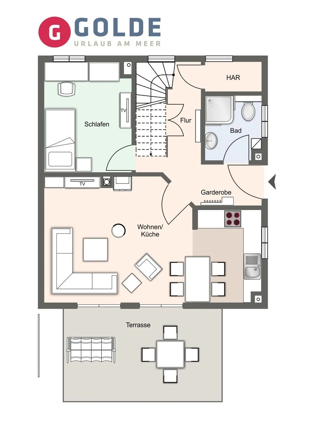 Reetdachhaus Friesengut Reetdachhaus FRIESENgut SPO Dorf - Grundriss
