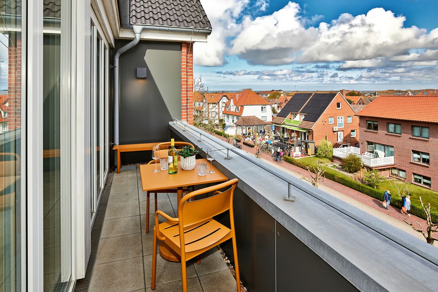 Lüttjeod Apartmentvilla Lüttjeod Apartmentvilla 18 Langeoog - Balkon mit Ausblick im lalo18, Hauptstraße 9, Lüttjeod Apartmentvilla 18 auf Langeoog
