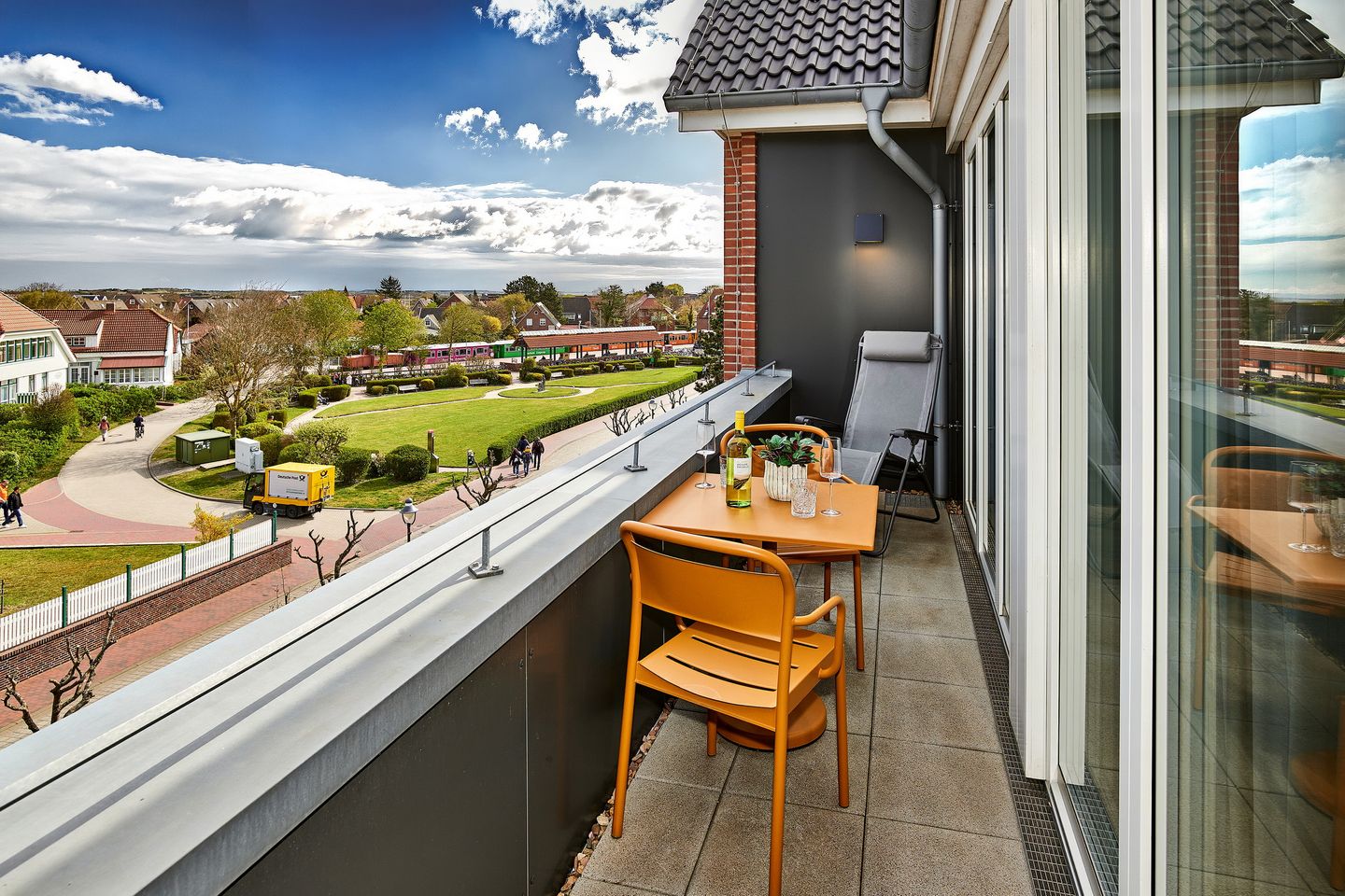 Lüttjeod Apartmentvilla Lüttjeod Apartmentvilla 18 Langeoog - Balkon mit Ausblick im lalo18, Hauptstraße 9, Lüttjeod Apartmentvilla 18 auf Langeoog