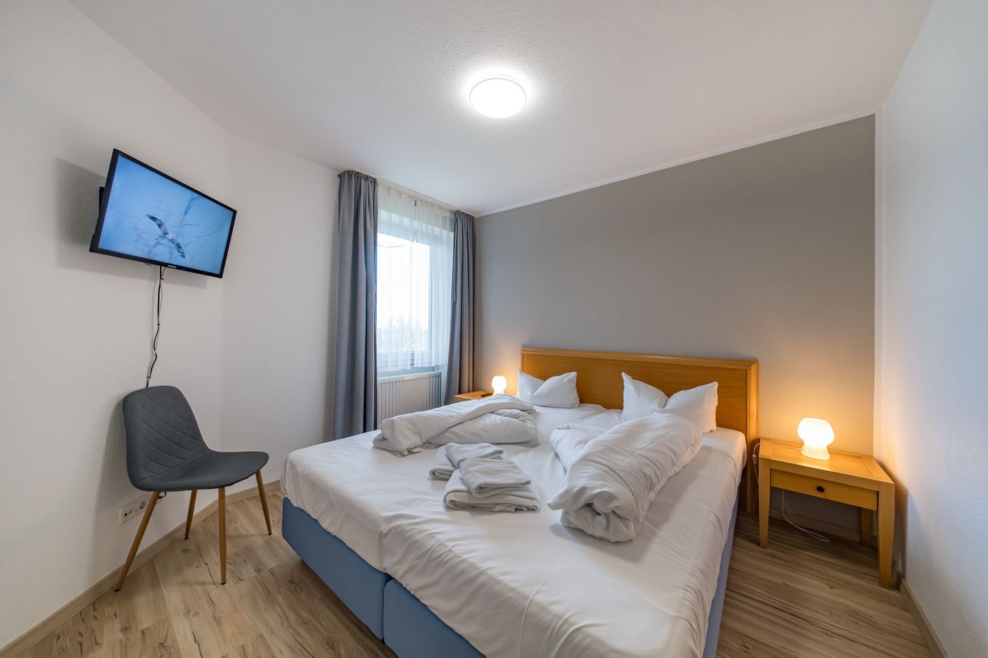 Hus Inselkieker Hus Inselkieker 220 Schillig - Schlafzimmer mit Doppelbett im sihi220, Hus Inselkieker, Mellumweg 6b in Schillig