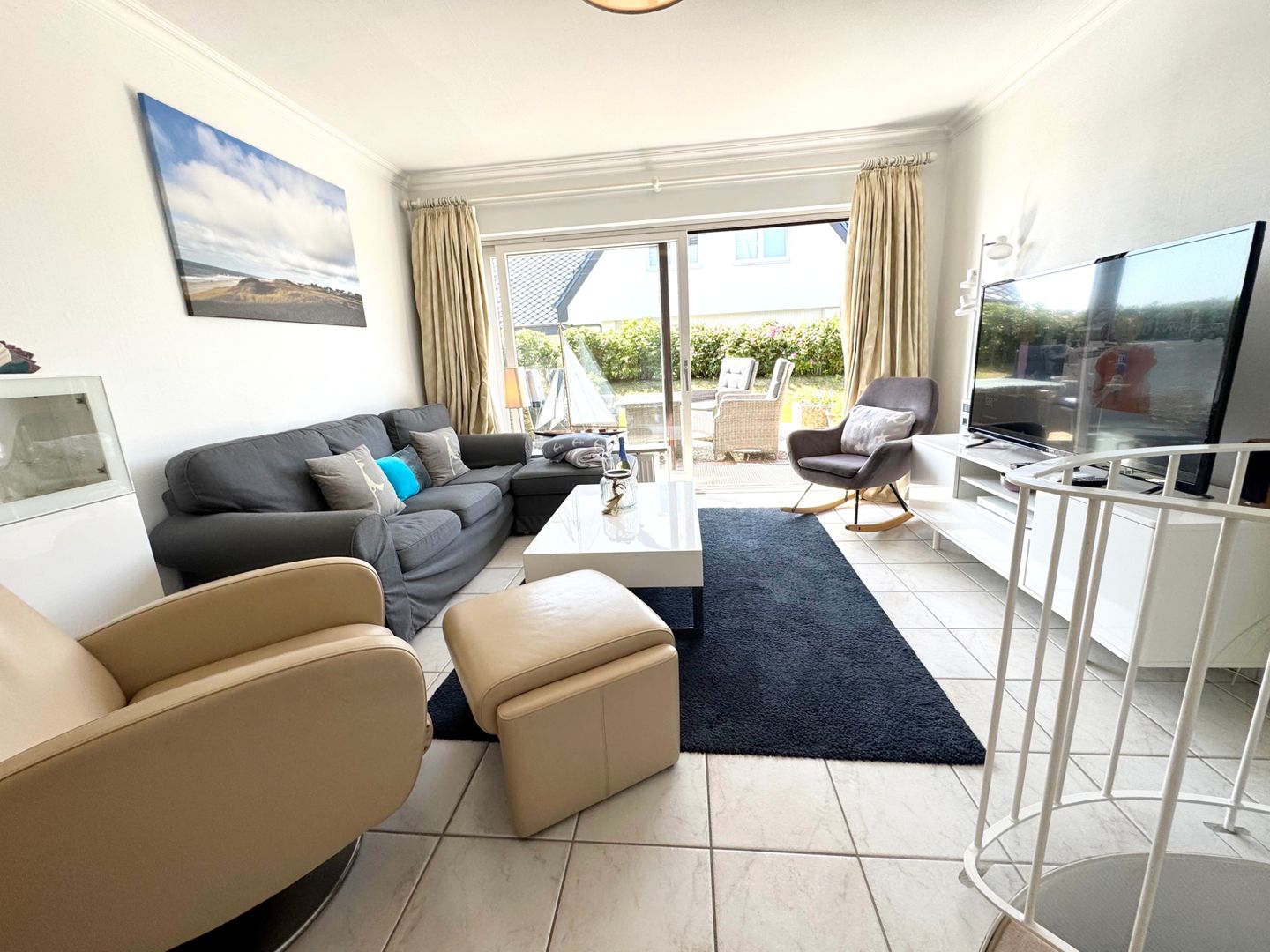  Seewievke - Fernsicht 10b, App. 3 Wenningstedt - Wohnzimmer
