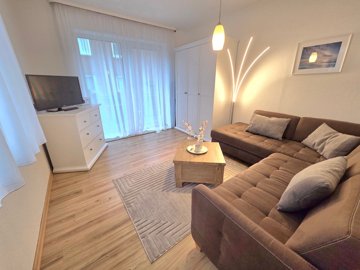 Haus Ekke Nekkepenn II, Whg. C2 Wyk auf Föhr - Wohnzimmer