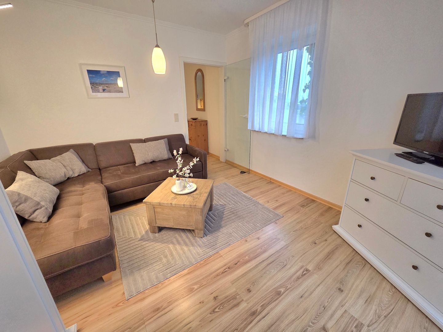 Haus Ekke Nekkepenn II, Whg. C2 Wyk auf Föhr - Wohnzimmer