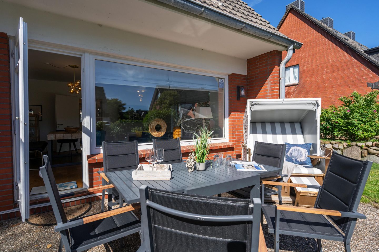  Bootshaus Wenningstedt Bootshaus - Terrasse