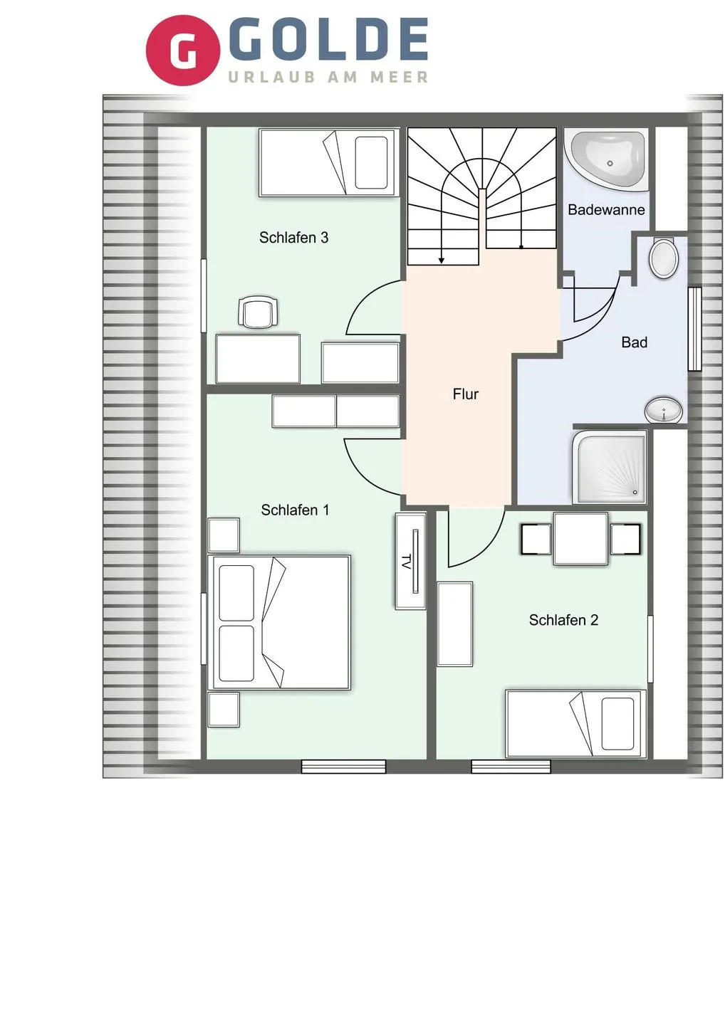 Reetdachhaus Wynhüs Reetdachhaus Wynhüs SPO Ording - Grundriss