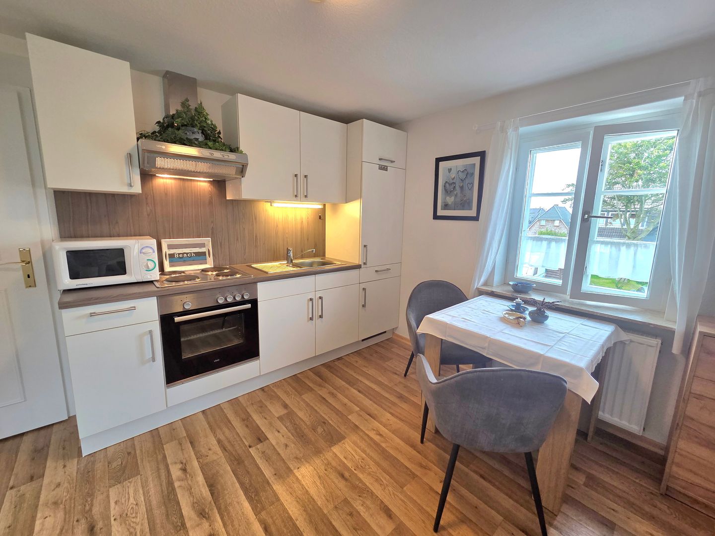 Apartment am Tewelken Wrixum - Küche / Küchenzeile
