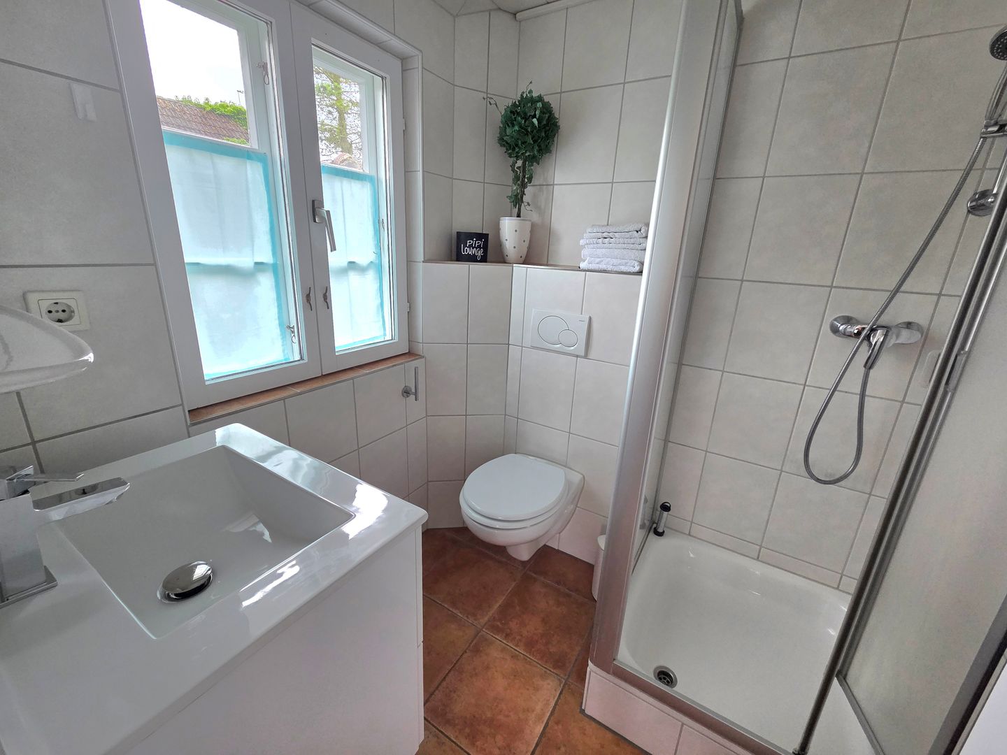  Apartment am Tewelken Wrixum - Badezimmer