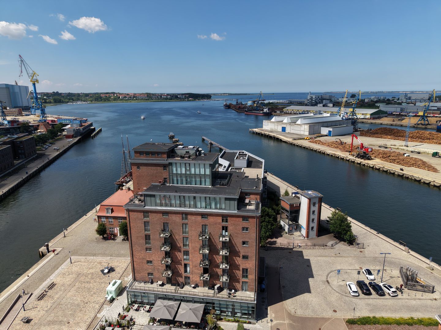  Ohlerich Speicher Wismar - Ohlerich Speicher mit Blick Richtung Meer
