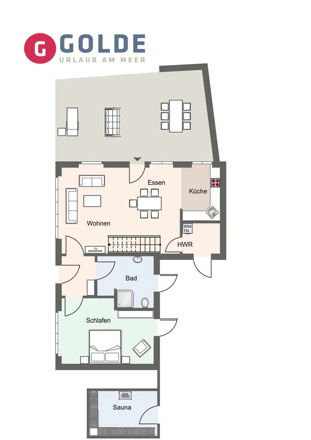 Dünenkate Dünenkate SPO Dorf - Grundriss