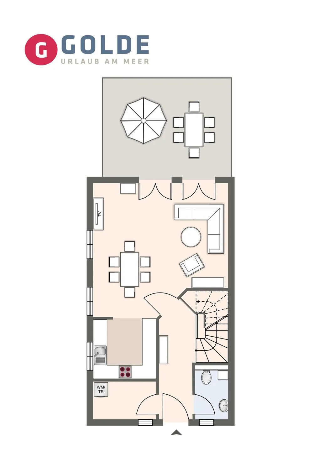 MeerMomente Ferienhaus MeerMomente SPO Boehl - Grundriss