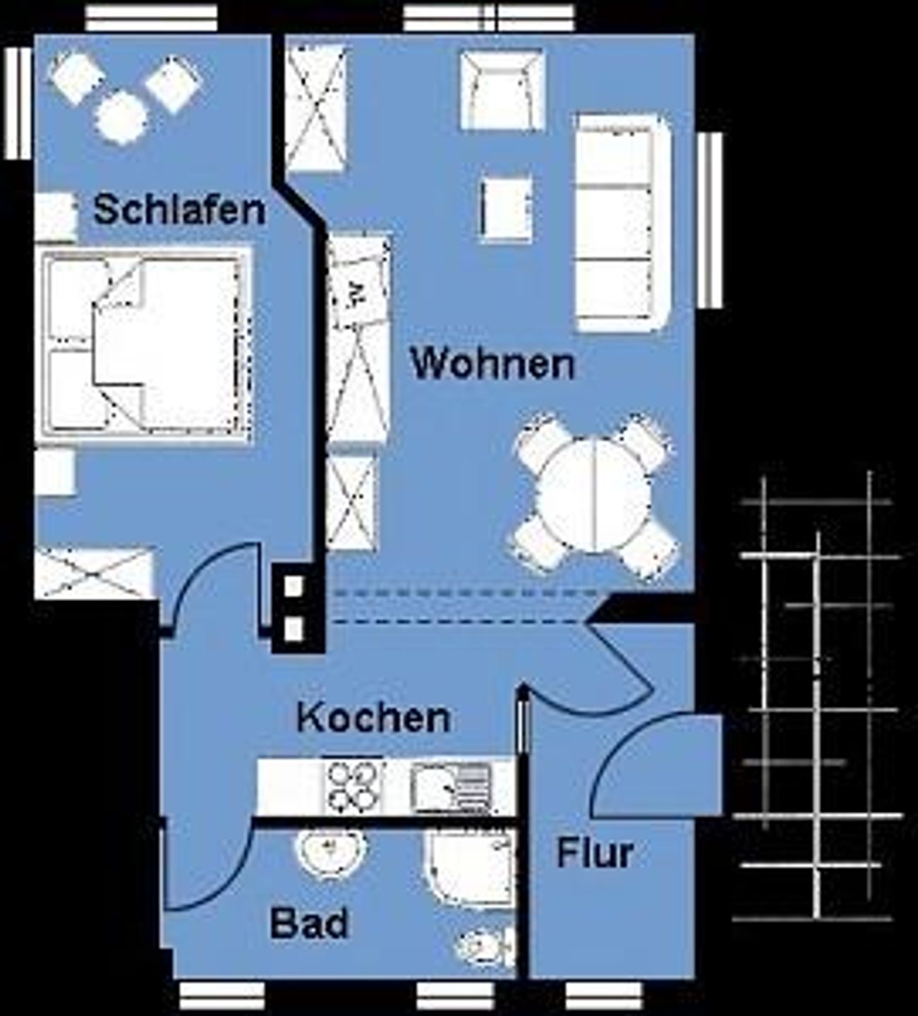 HAF/EGa - Gästehaus Starke - Haffkrug Haffkrug - Grundriss