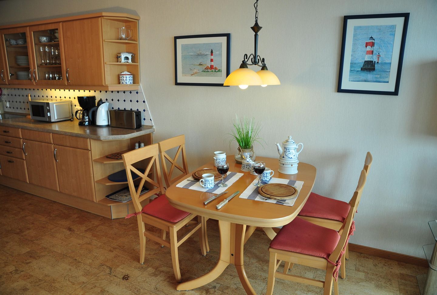 RES/406 - Apartment Meeresliebe - Seeblick Scharbeutz - Küche / Küchenzeile