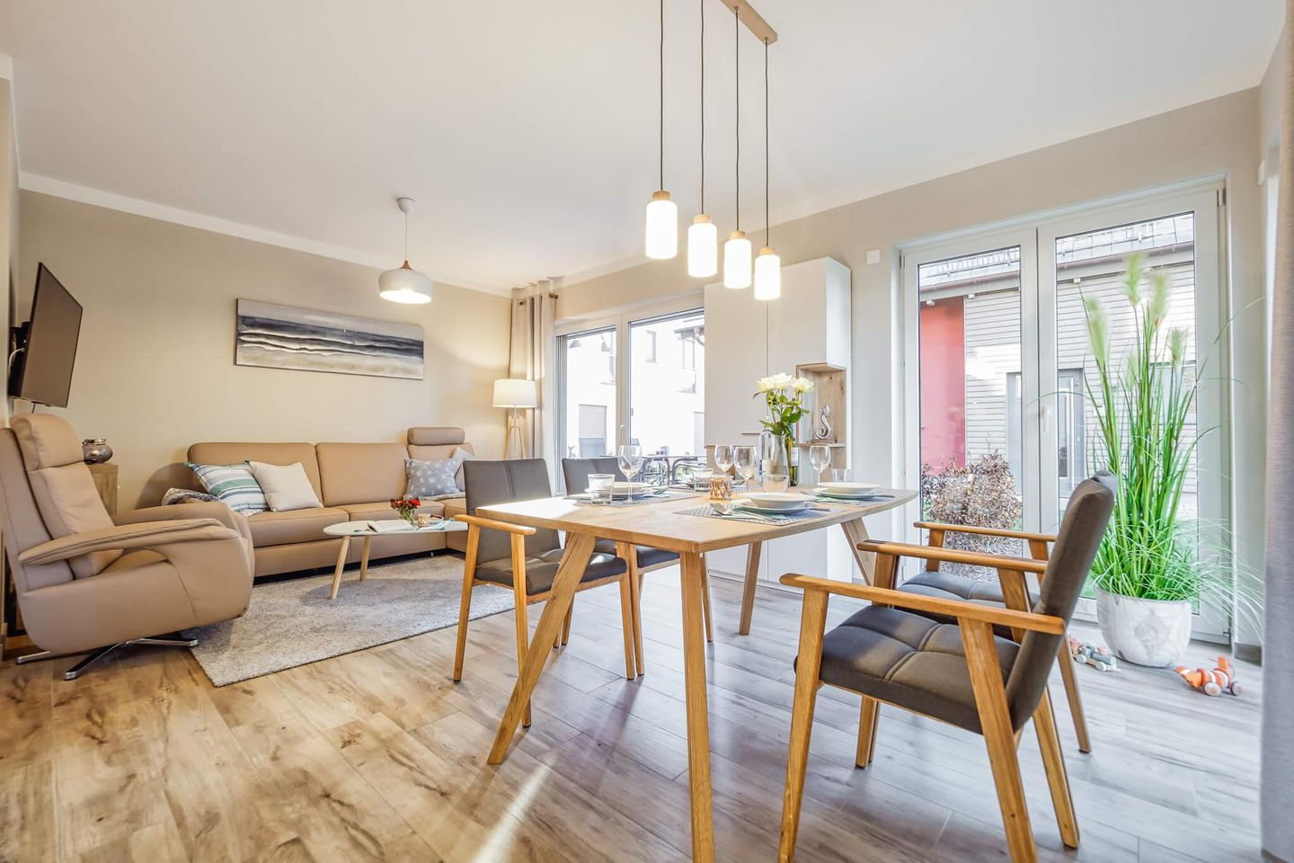  Rosenberg 41a EG "Seebrise" (unten rechts) Fischland-Darss-Zingst - Wohnzimmer