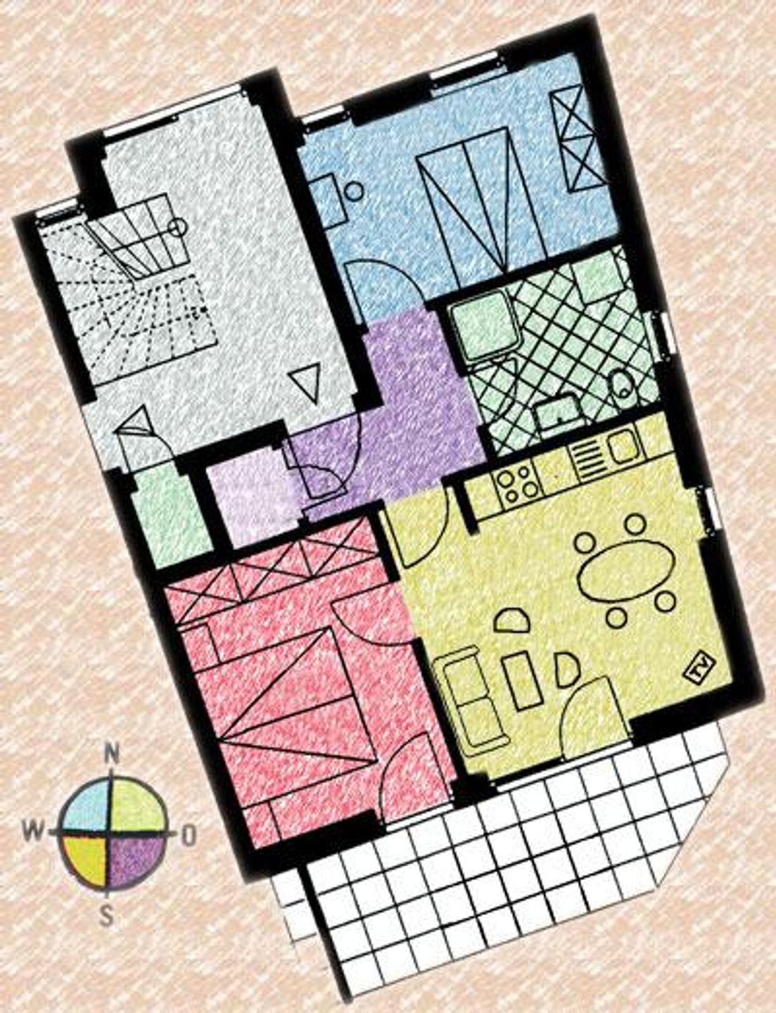  Klosterstrasse 14b  Whg. 1 "KÖNIG" Deutschland - Grundriss