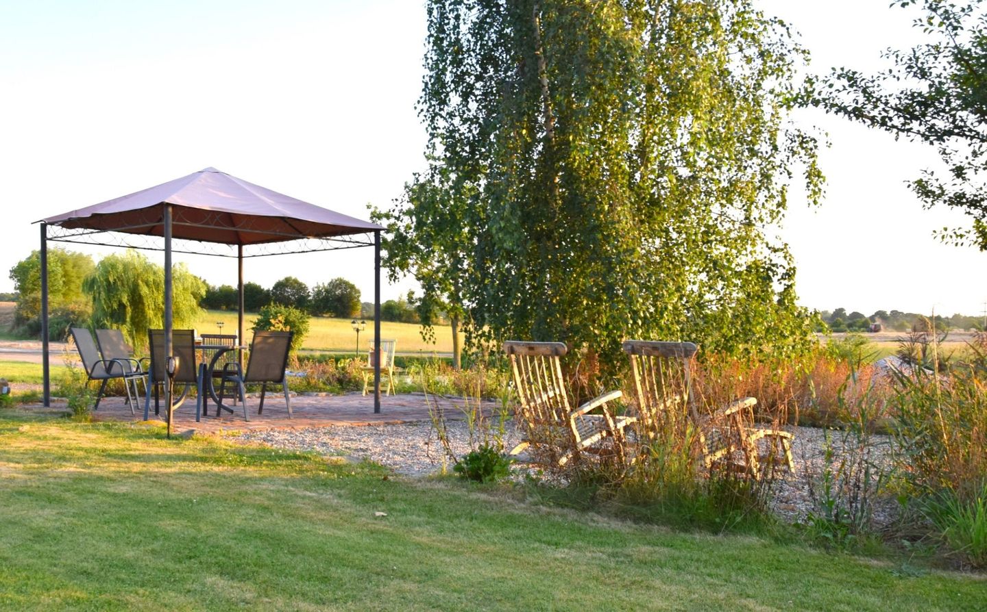 Kleine Schwalbe Kabelhorst - Terrasse