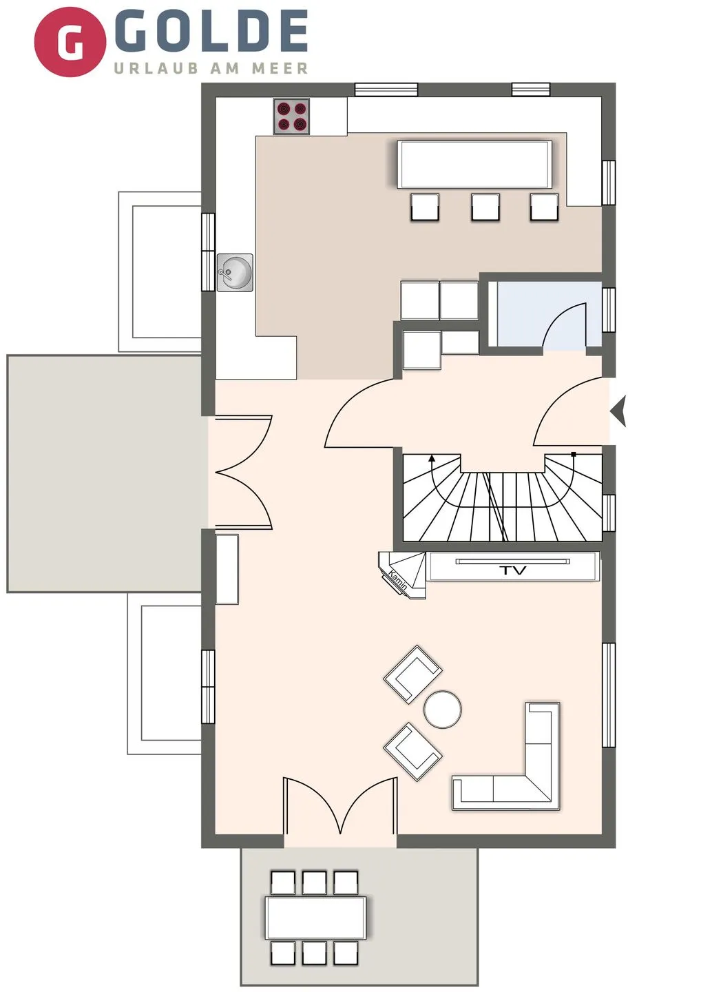 Einzelhaus Boathouse Boathouse SPO Dorf - Grundriss