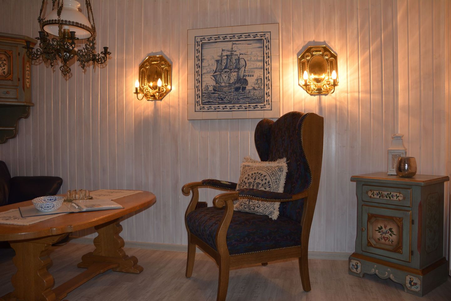 Haus Dünenrose Schöne kleine Wohnung  für 2 Personen im EG mit Terrasse und Strandkorb Nebel auf Amrum - 