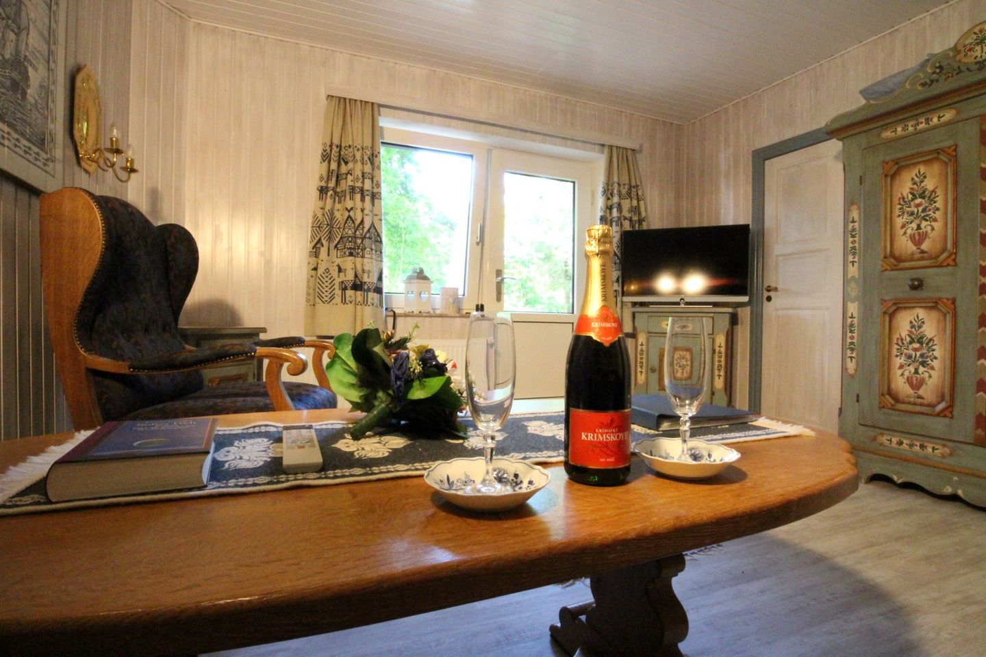 Haus Dünenrose Schöne kleine Wohnung  für 2 Personen im EG mit Terrasse und Strandkorb Nebel auf Amrum - 