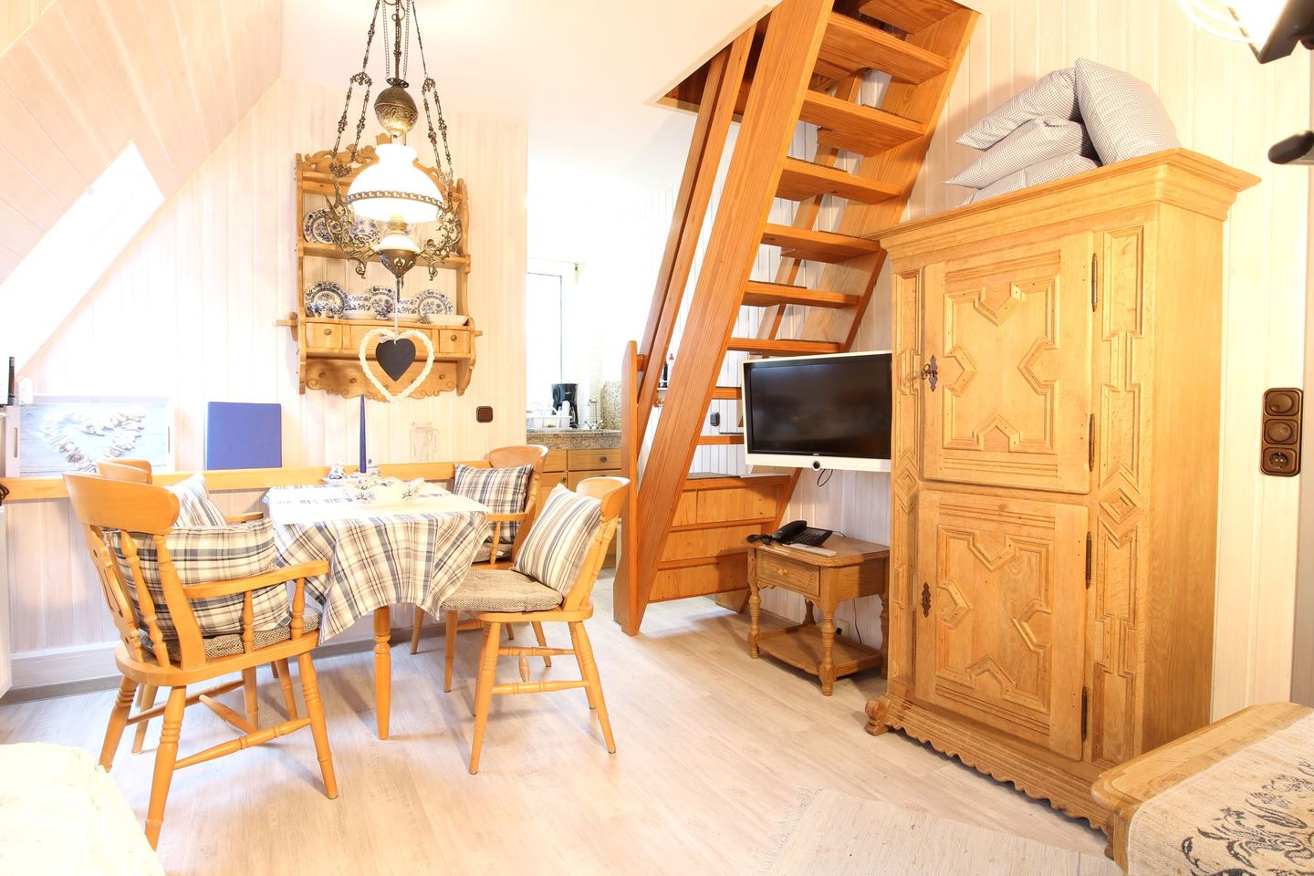 Haus Dünenrose FeWo Austernfischer im 1. OG für 4 Personen Nebel auf Amrum - 