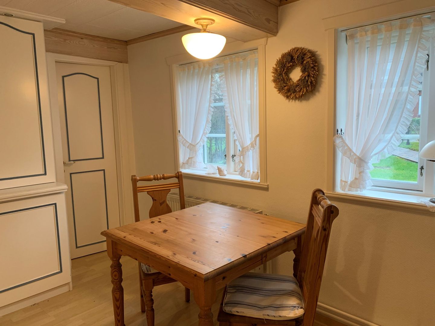 Friesenhaus Arnold Wohnen unter Reet mit Terrasse uns Garten Nebel auf Amrum - 