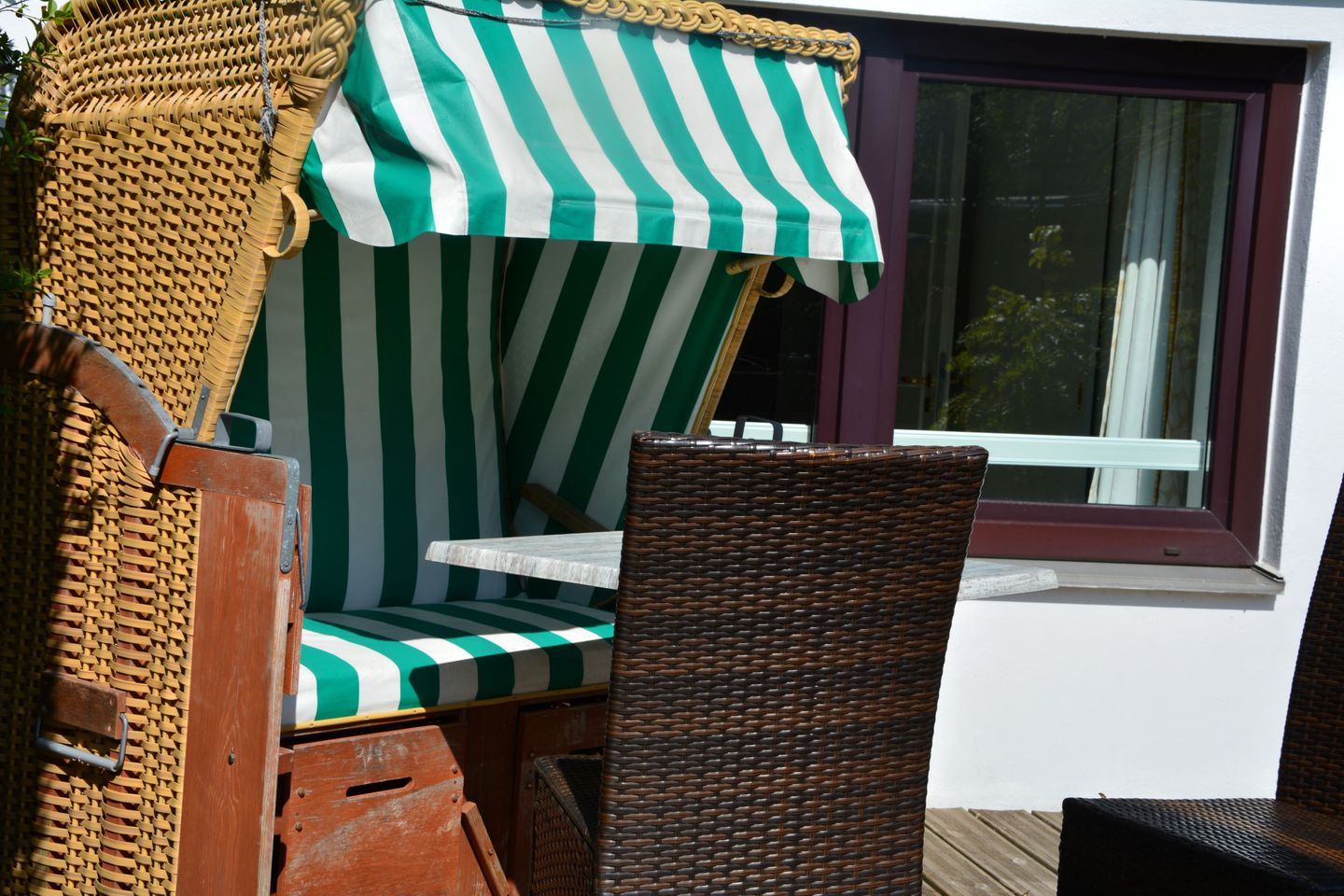 Haus auf der Düne Ferienwohnung Strandhase im EG mit Terrasse und Grillkamin Wittdün auf Amrum - 