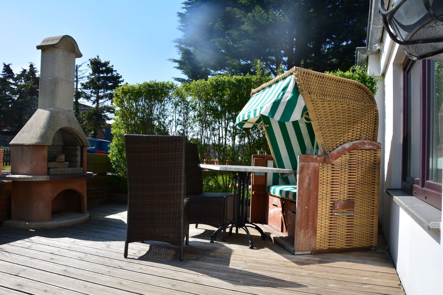 Haus auf der Düne Ferienwohnung Strandhase im EG mit Terrasse und Grillkamin Wittdün auf Amrum - 