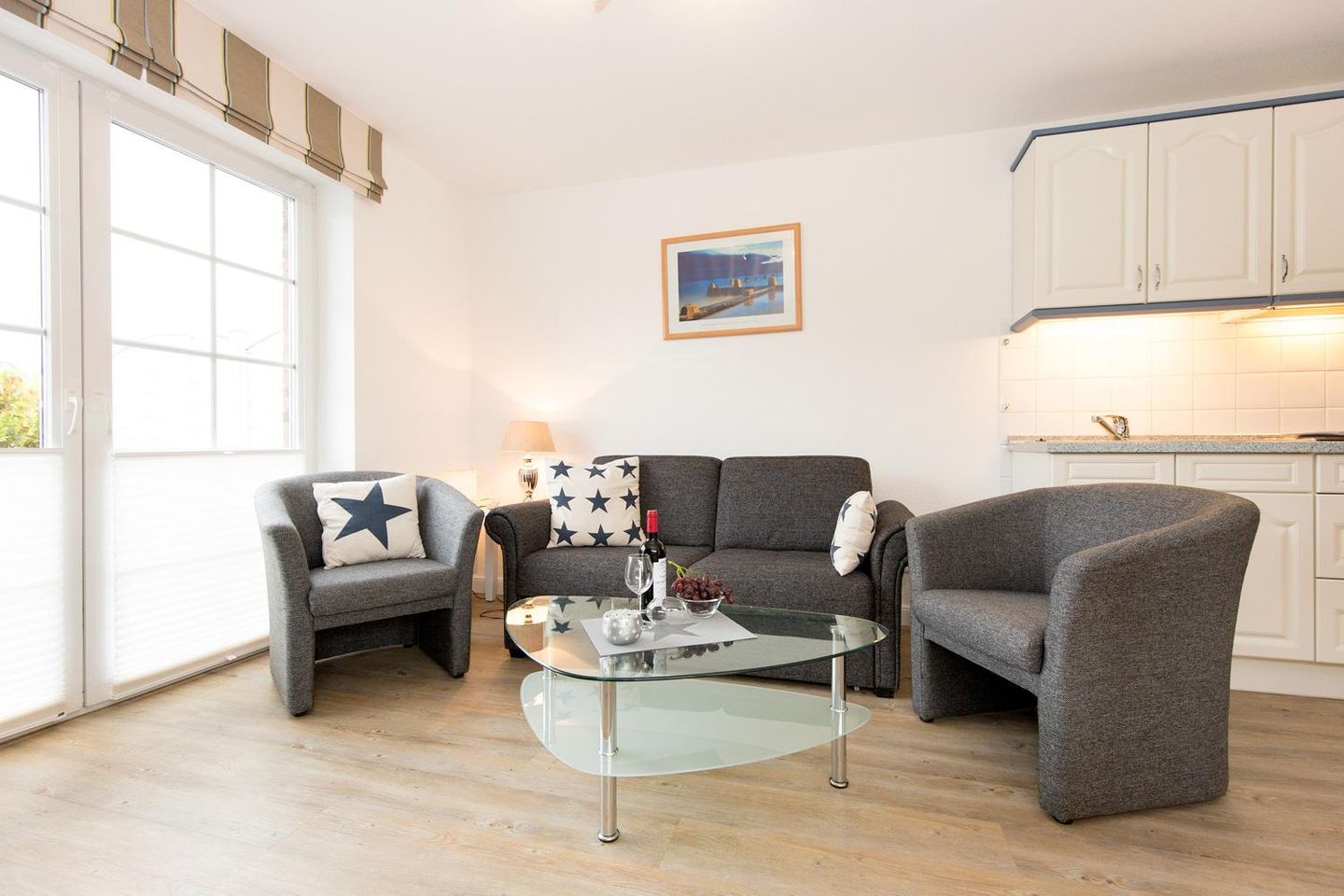  Lobsterhuus App. 01 Süderwung 11 Wenningstedt - Wohnzimmer